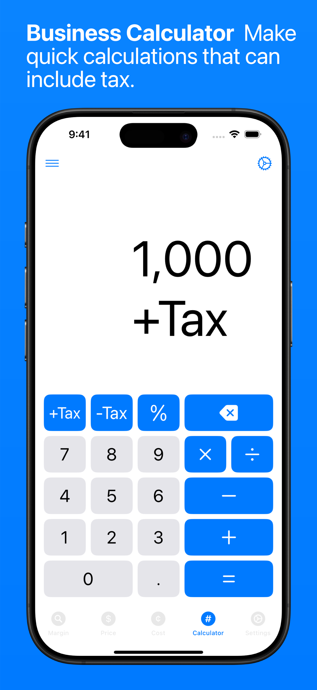 Business Calculator on iPhone